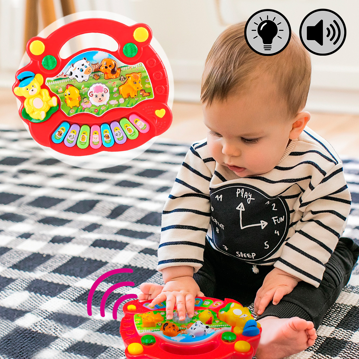 Mini Piano Didactico Animales MG16464